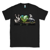 Black Peace Love Skunks Classic Tee - LillyAllenDesigns