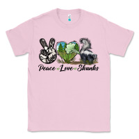 Bubblegum Pink Peace Love Skunks Classic Tee - LillyAllenDesigns