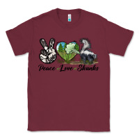 Burgundy Peace Love Skunks Classic Tee - LillyAllenDesigns