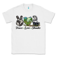 White Peace Love Skunks Classic Tee - LillyAllenDesigns
