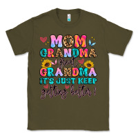 Army Green mom grandma great grandma it's just keeps getting Classic Tee - Artiststas