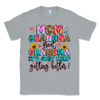 Heather Grey mom grandma great grandma it's just keeps getting Classic Tee - Artiststas