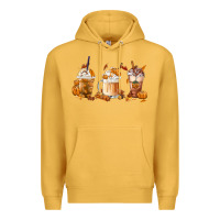 Mustard Fall Coffees Premium Hoodie - FaDigitalArtStudio