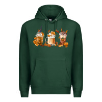 Sports Green Fall Coffees Premium Hoodie - FaDigitalArtStudio