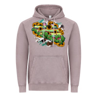 Vintage Zinc Guerrero Map Vintage Hoodie - RanaPortraitStore