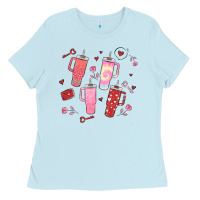 Baby Blue cup disorder valentine's day Ladies Tee - MaliasSmallBusiness