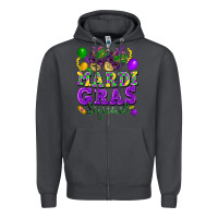 Smoke Mardi Gras squad Zipper Hoodie - FaDigitalArtStudio