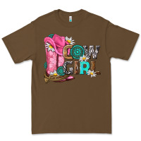 Cacao western cowgirl Premium Tee - NancyCooperArtShop