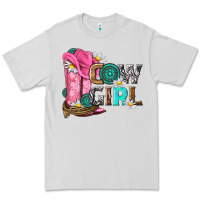 Dove Grey western cowgirl Premium Tee - NancyCooperArtShop