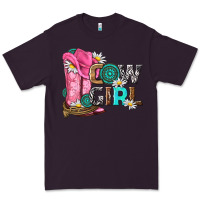 Plum western cowgirl Premium Tee - NancyCooperArtShop