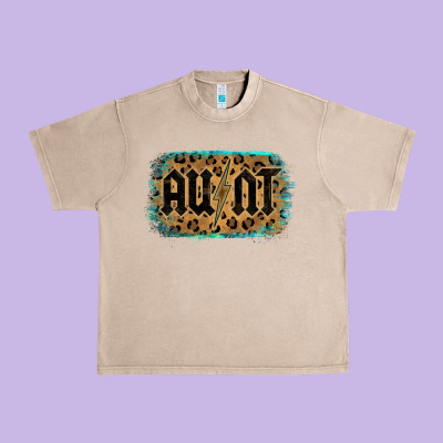 Leopard Pattern Aunt Tried Urban Heavy Tee Designed By Bettercallsaul