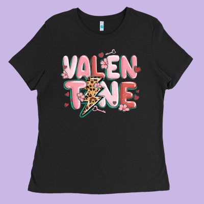 Valentine Ladies Tee Designed By Maliassmallbusiness