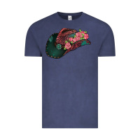 Vintage Denim leopard flowers cowboy hat Vintage Tee - Jasminsmagicworld