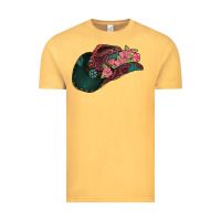 Vintage Mustard leopard flowers cowboy hat Vintage Tee - Jasminsmagicworld