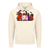 Vintage Artic Halloween Baby Pig Vintage Hoodie - RanaPortraitStore