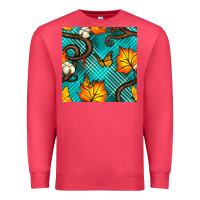 Cardinal autumn leaves seamless pattern Premium Sweatshirt - BundleAndBundleShop