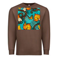 Chestnut autumn leaves seamless pattern Premium Sweatshirt - BundleAndBundleShop
