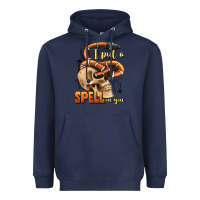 Navy i put a spell on you Heavyweight Hoodie - BundleAndBundleShop