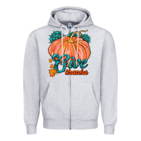 Heather Grey Give Thanks Zipper Hoodie - FaDigitalArtStudio