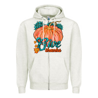 Oatmeal Heather Give Thanks Zipper Hoodie - FaDigitalArtStudio
