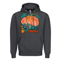Smoke Give Thanks Zipper Hoodie - FaDigitalArtStudio