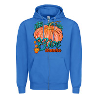 True Royal Give Thanks Zipper Hoodie - FaDigitalArtStudio