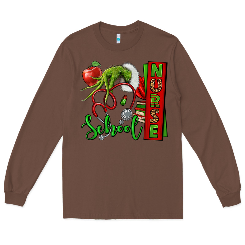 Christmas Character Nurse Long Sleeve Tee by NancyCooperArtShop | Teevron