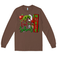 Chestnut Christmas Character Nurse Long Sleeve Tee - NancyCooperArtShop