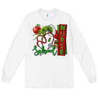 White Christmas Character Nurse Long Sleeve Tee - NancyCooperArtShop