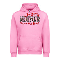 Fuchsia Pink first my mother forever my friend Urban Hoodie - CowhideDigitalArt