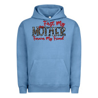 Pigment Pebble Blue first my mother forever my friend Urban Hoodie - CowhideDigitalArt