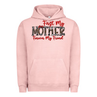 Pigment Salmon first my mother forever my friend Urban Hoodie - CowhideDigitalArt