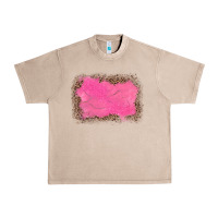 French Oak gemstone pink leopard background Urban Heavy Tee - JahusDesignShop