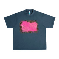 Midnight Navy gemstone pink leopard background Urban Heavy Tee - JahusDesignShop