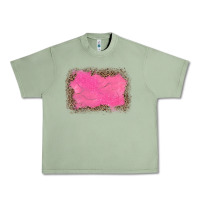 Oil Green gemstone pink leopard background Urban Heavy Tee - JahusDesignShop