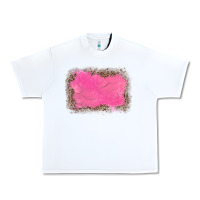 White gemstone pink leopard background Urban Heavy Tee - JahusDesignShop