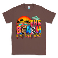 Chestnut the beach is my happy place Classic Tee - Artiststas