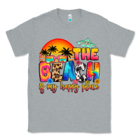 Heather Grey the beach is my happy place Classic Tee - Artiststas