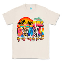 Natural the beach is my happy place Classic Tee - Artiststas