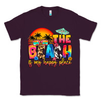 Plum the beach is my happy place Classic Tee - Artiststas