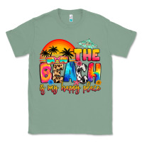 Sage the beach is my happy place Classic Tee - Artiststas