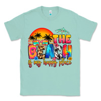 Seafoam the beach is my happy place Classic Tee - Artiststas