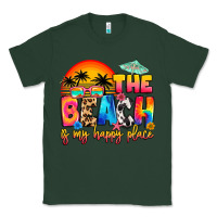 Sports Green the beach is my happy place Classic Tee - Artiststas