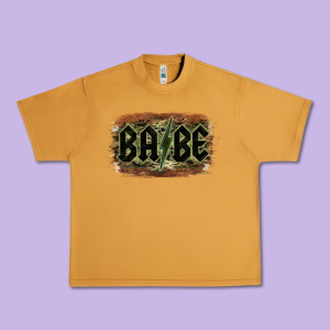 Camouflage Patterned Babe Tried Urban Heavy Tee Designed By Bettercallsaul