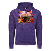 Cloud Purple halloween pigs Vintage Hoodie - RanaPortraitStore
