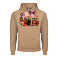 Vintage Coffee halloween pigs Vintage Hoodie - RanaPortraitStore