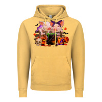 Vintage Mustard halloween pigs Vintage Hoodie - RanaPortraitStore