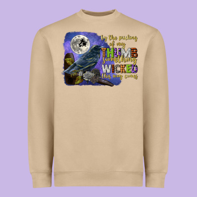 Something Wicked This Way Comes Heavyweight Sweatshirt Designed By Cowgirlartshop