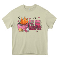 Mossy it's fine i'm fine everything's freakin' fine Heavy Core Tee - MaliasSmallBusiness