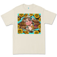 Bone western cute cow with sunflower Premium Tee - NancyCooperArtShop